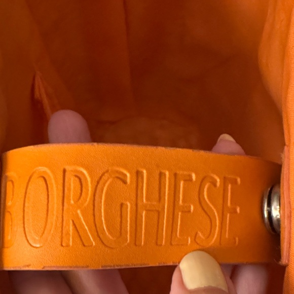 Chic Woven Tan and Orange woven Rattan Bag - Picture 2 of 7